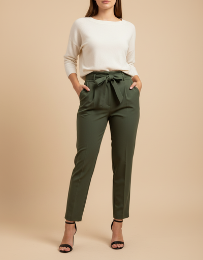 Pantalon À Pince Femme Slim