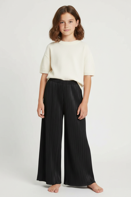 Pantalon À Pince C17d - Noir Polyester