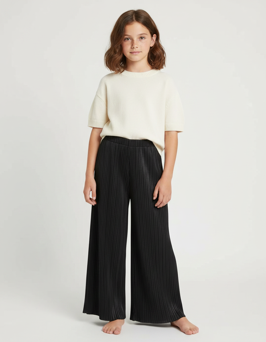 Pantalon À Pince C17d - Noir Polyester