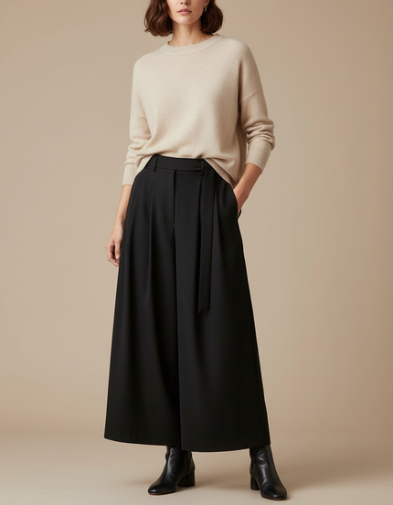 Pantalon À Pince 80db - Noir Polyester