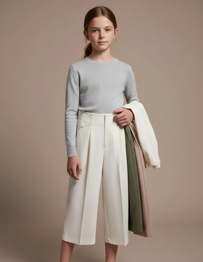 Pantalon À Pince Fille Chic