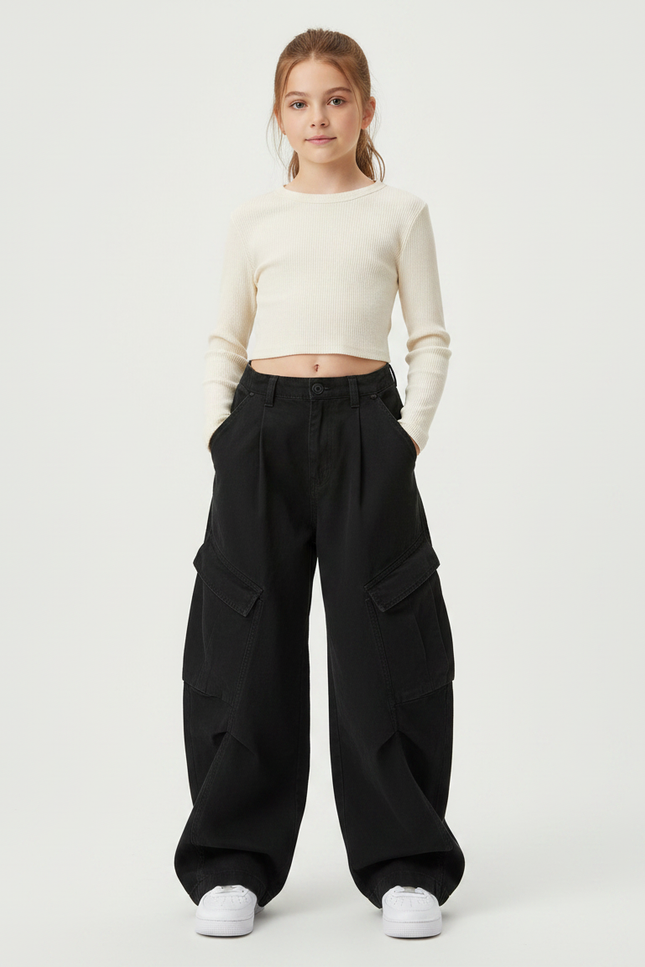 Pantalon À Pince 9d25 - Noir Coton