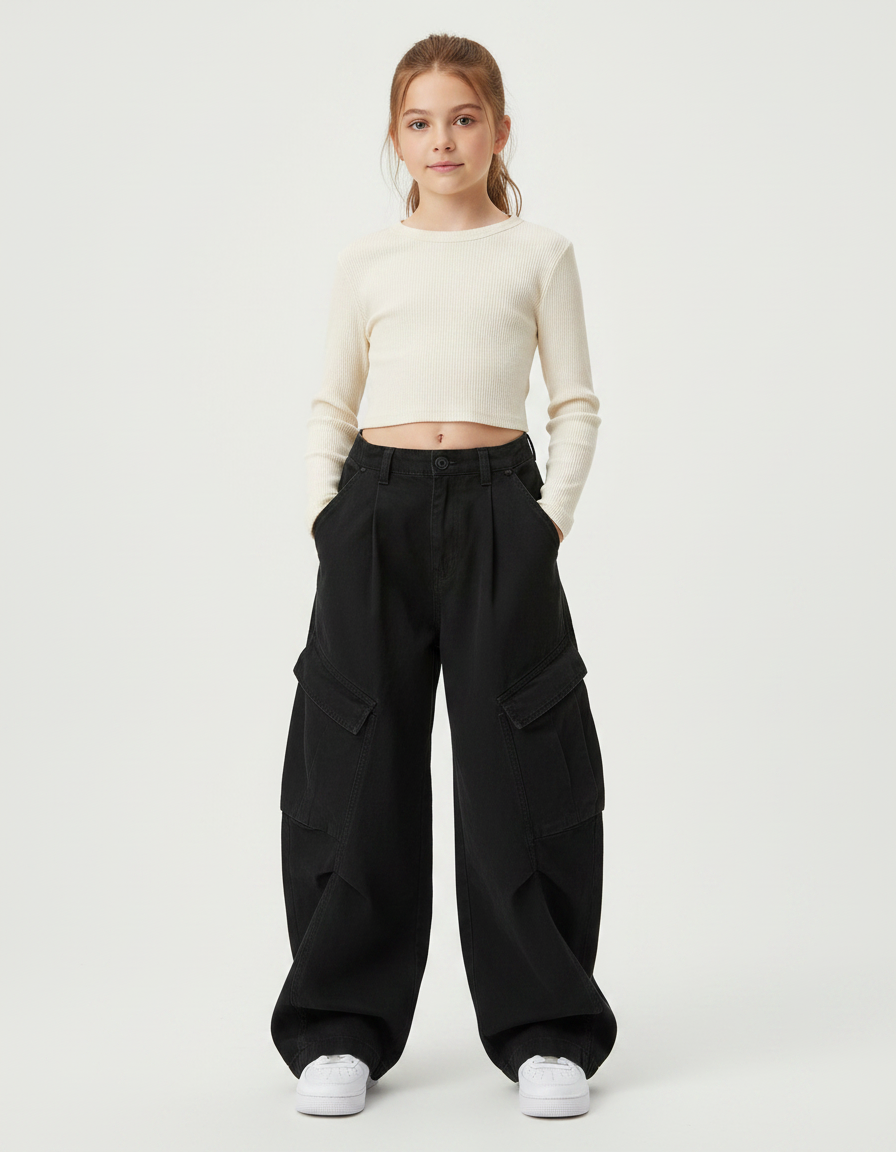 Pantalon À Pince 9d25 - Noir Coton