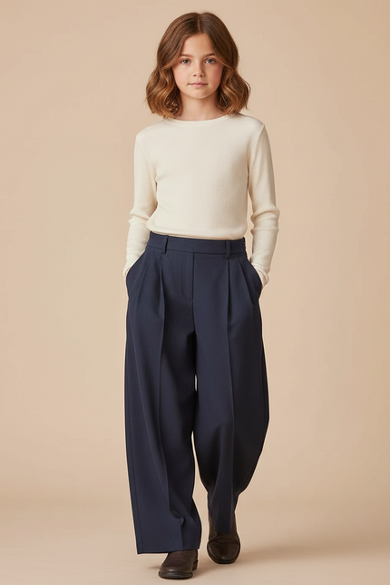 Pantalon À Pince 2fe0 - Marine Gabardine