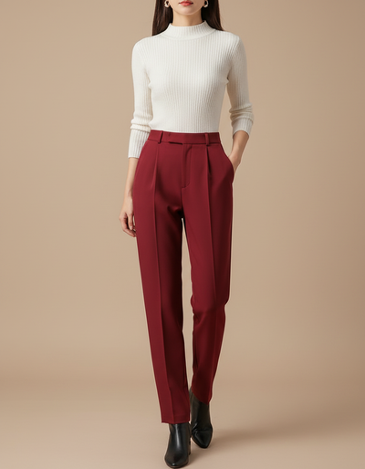 Pantalon À Pince Femme Costume