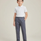 Pantalon À Pince Gris Droit Enfant Élégant Décontracté - Gabardine