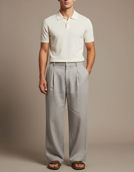 Pantalon À Pince Lin - Gris