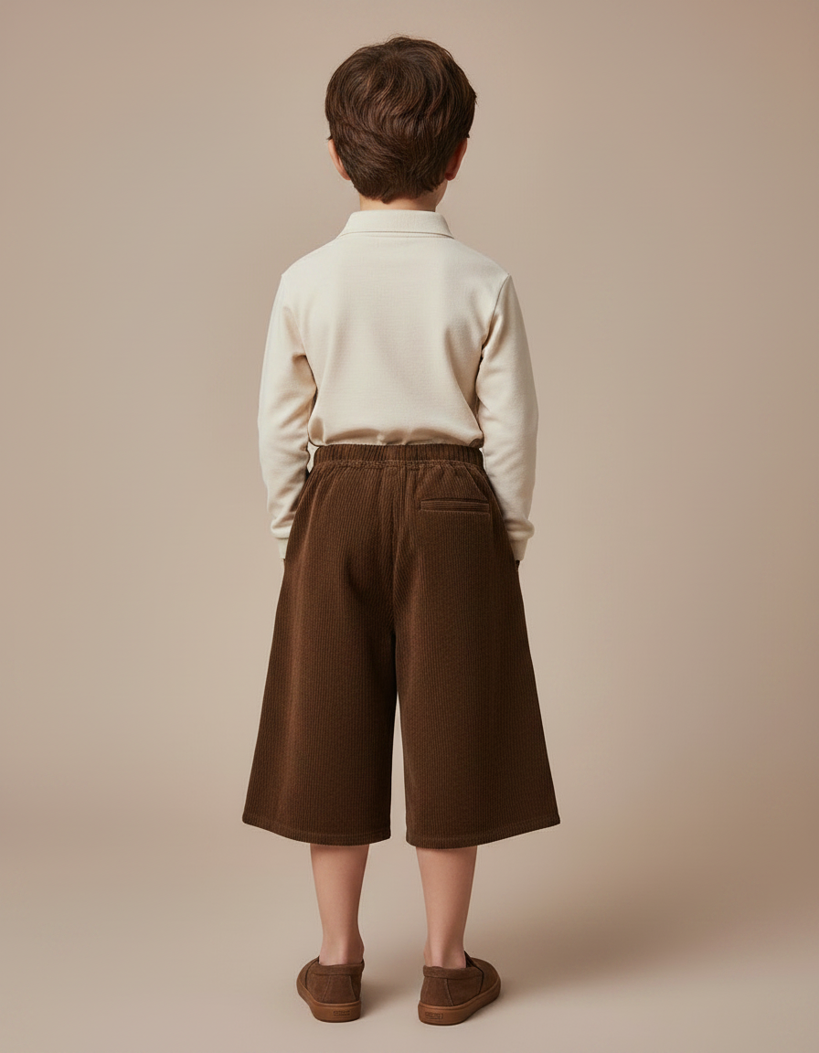 Pantalon À Pince 96f6 - Marron Cordé - vue 2