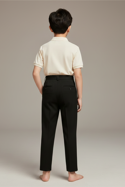 Pantalon À Pince 3c8e - Noir Gabardine - vue 2
