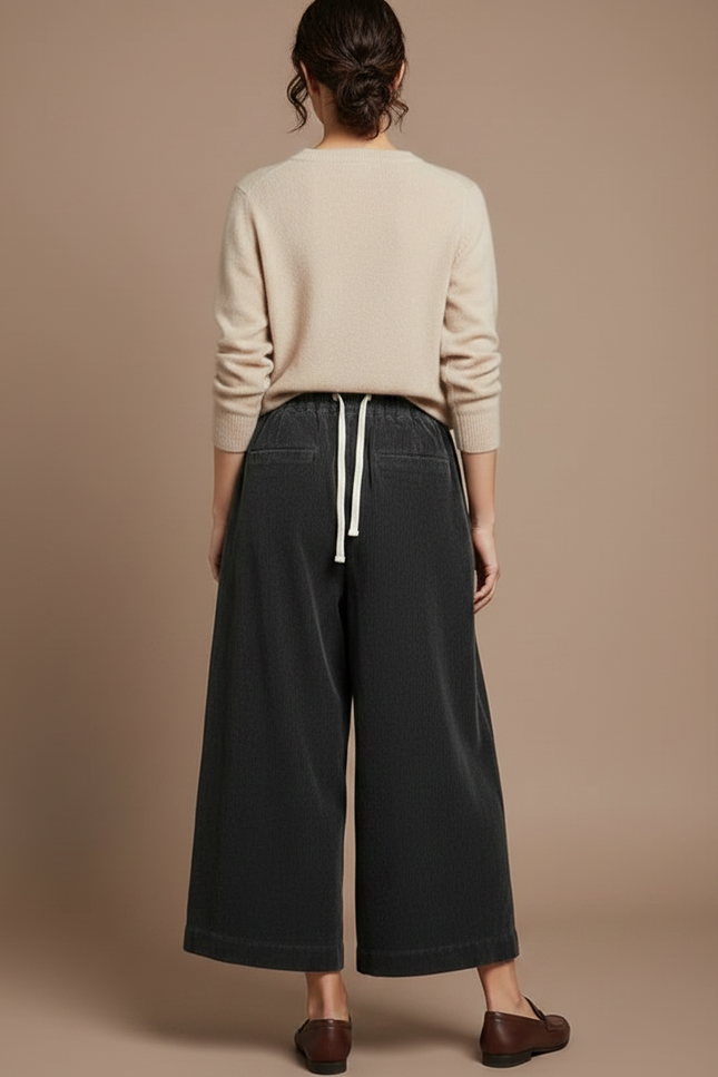 Pantalon À Pince 65b3 - Gris Cordé - vue 2
