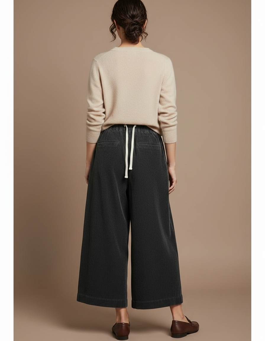 Pantalon À Pince 65b3 - Gris Cordé - vue 2