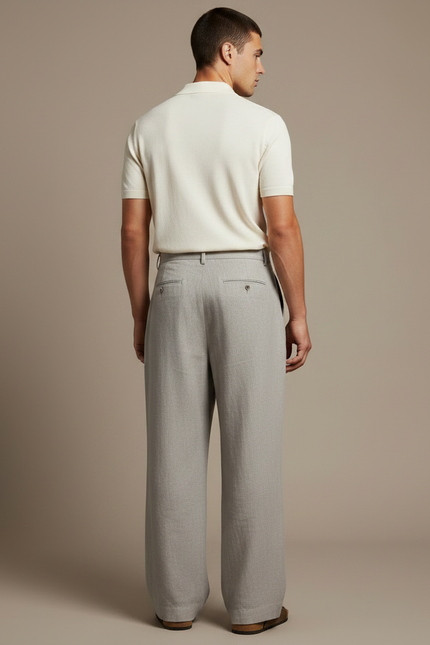 Pantalon À Pince Lin - Gris - vue 2