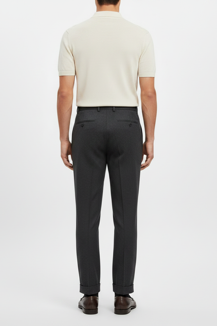 Pantalon À Pince 4f15 - Gris Laine - vue 2