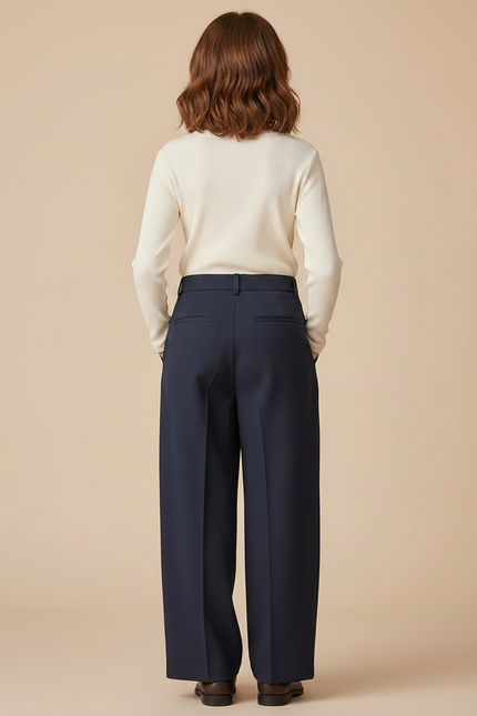 Pantalon À Pince 2fe0 - Marine Gabardine - vue 2