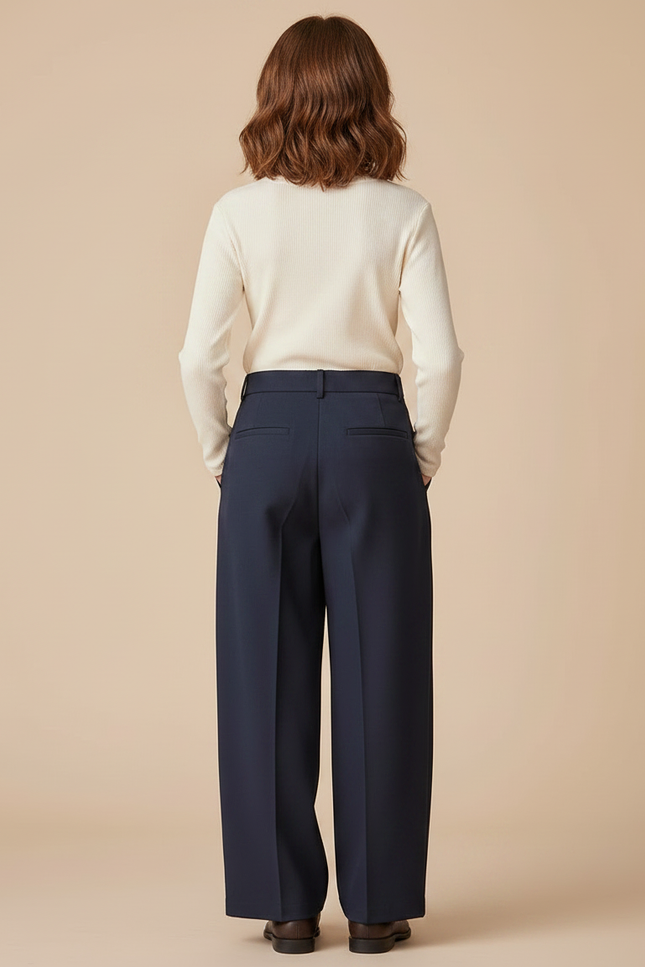 Pantalon À Pince 2fe0 - Marine Gabardine - vue 2