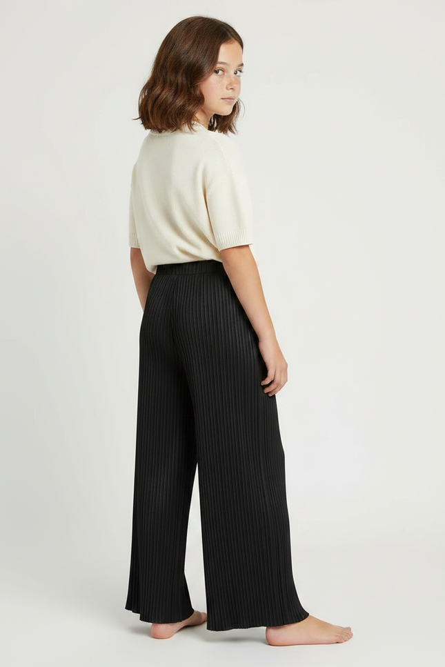 Pantalon À Pince C17d - Noir Polyester - vue 2