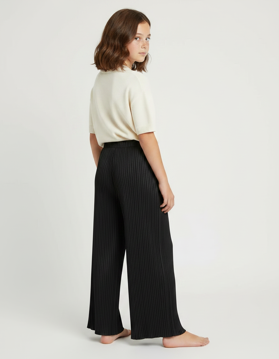 Pantalon À Pince C17d - Noir Polyester - vue 2