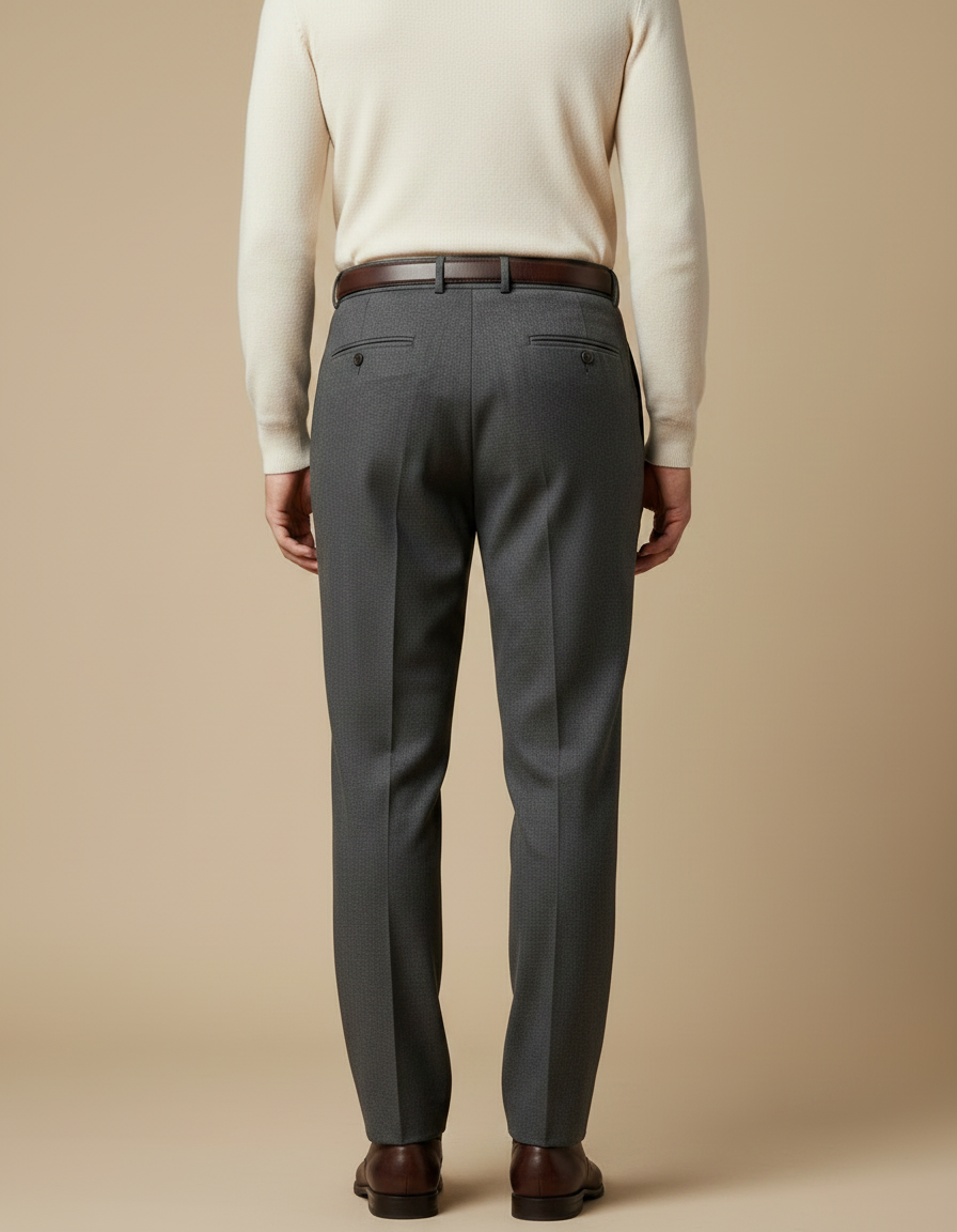 Pantalon À Pince 2abe - Gris Laine - vue 2