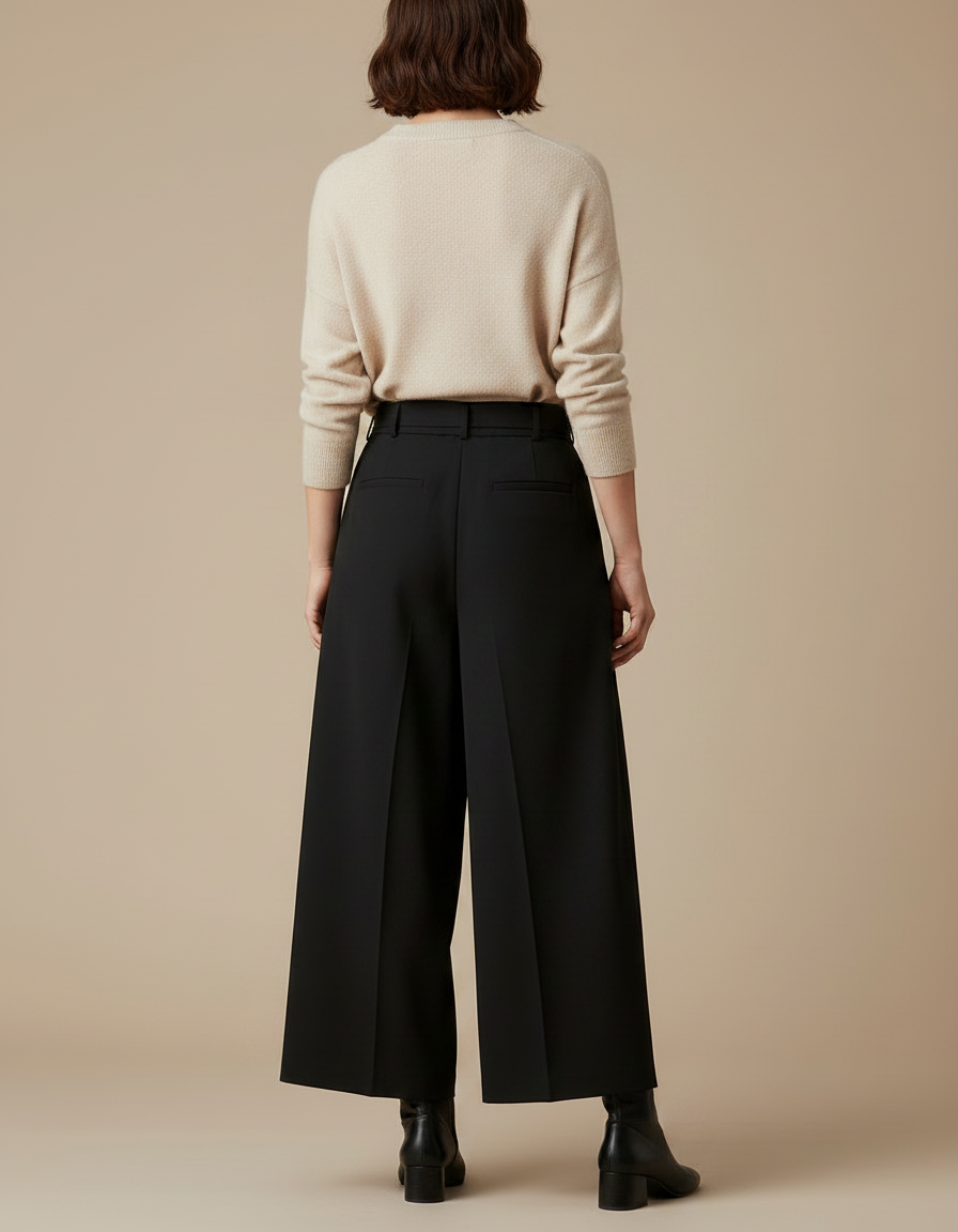 Pantalon À Pince 80db - Noir Polyester - vue 2