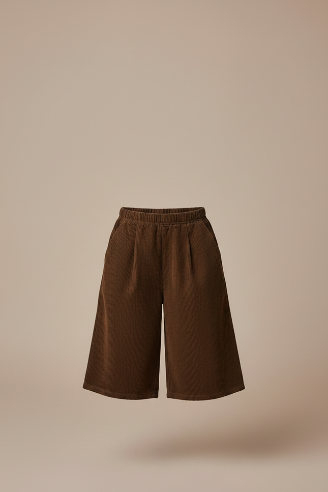 Pantalon À Pince 96f6 - Marron Cordé - vue 3