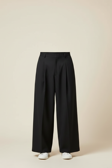 Pantalon À Pince 41e4 - Noir Gabardine - vue 3