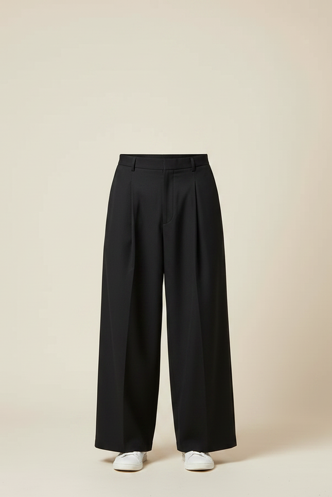 Pantalon À Pince 41e4 - Noir Gabardine - vue 3
