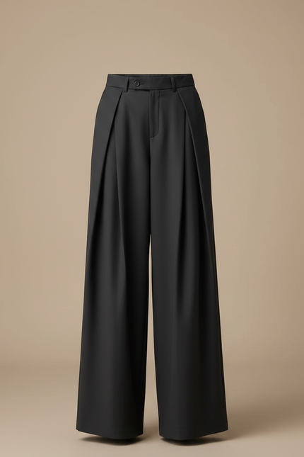 Pantalon À Pince 7932 - Gris Gabardine - vue 3
