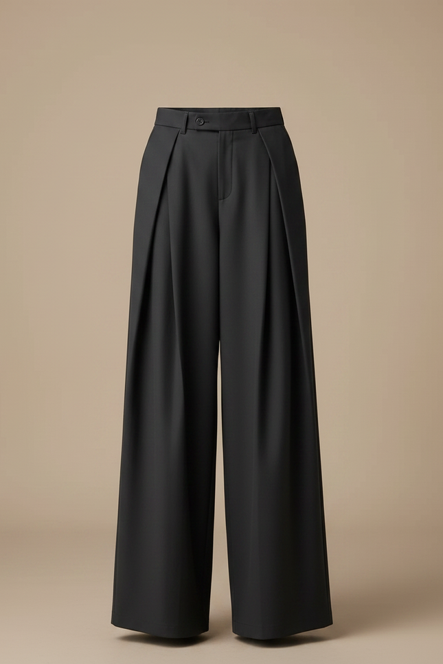 Pantalon À Pince 7932 - Gris Gabardine - vue 3