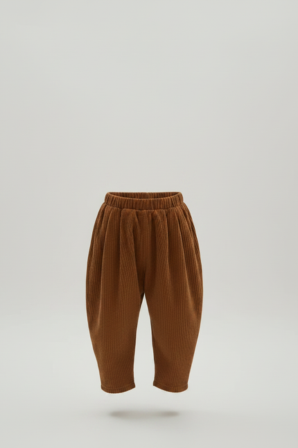 Pantalon À Pince 2902 - Marron Cordé - vue 3