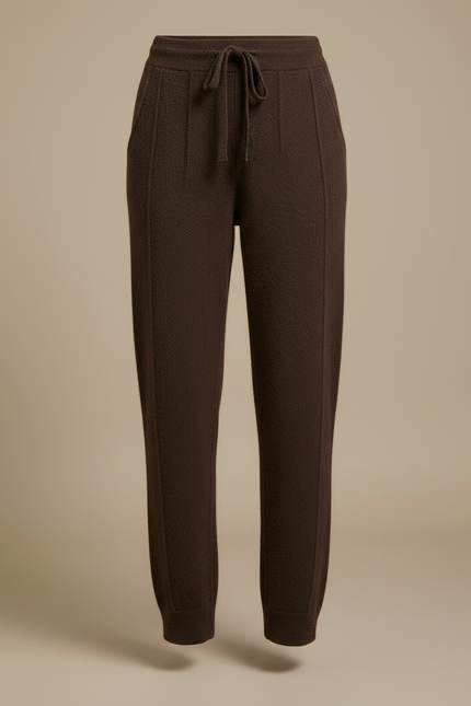 Pantalon À Pince Marron Tricoté Décontracté Chaud Épais - Maille - vue 3