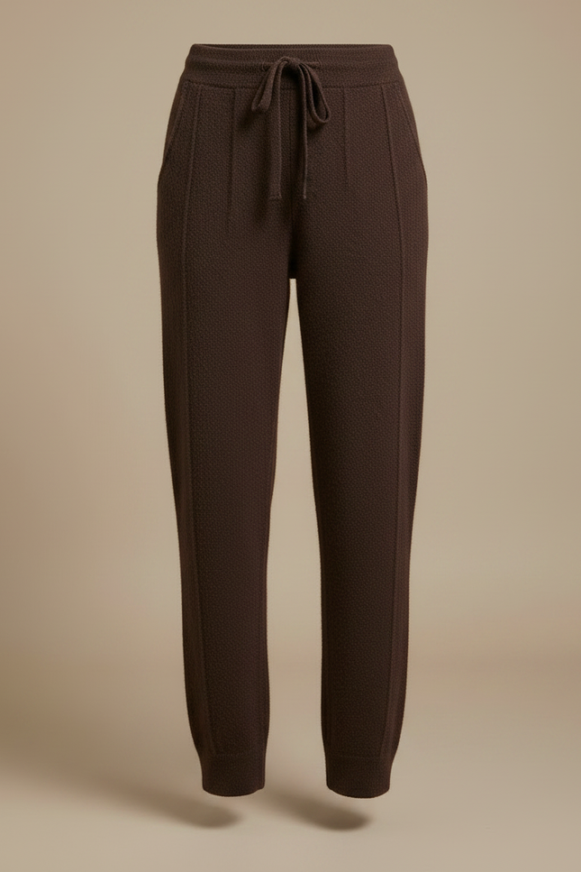 Pantalon À Pince Marron Tricoté Décontracté Chaud Épais - Maille - vue 3