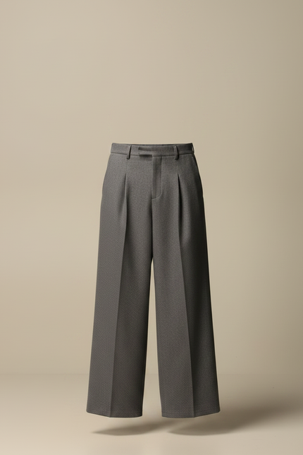 Pantalon À Pince Homme Gris - Laine - vue 3