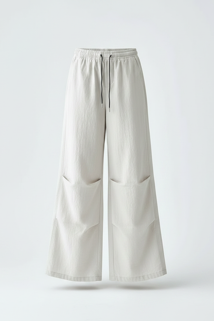 Pantalon À Pince Écru Ample Cordon Enfant - Beige Toile - vue 3