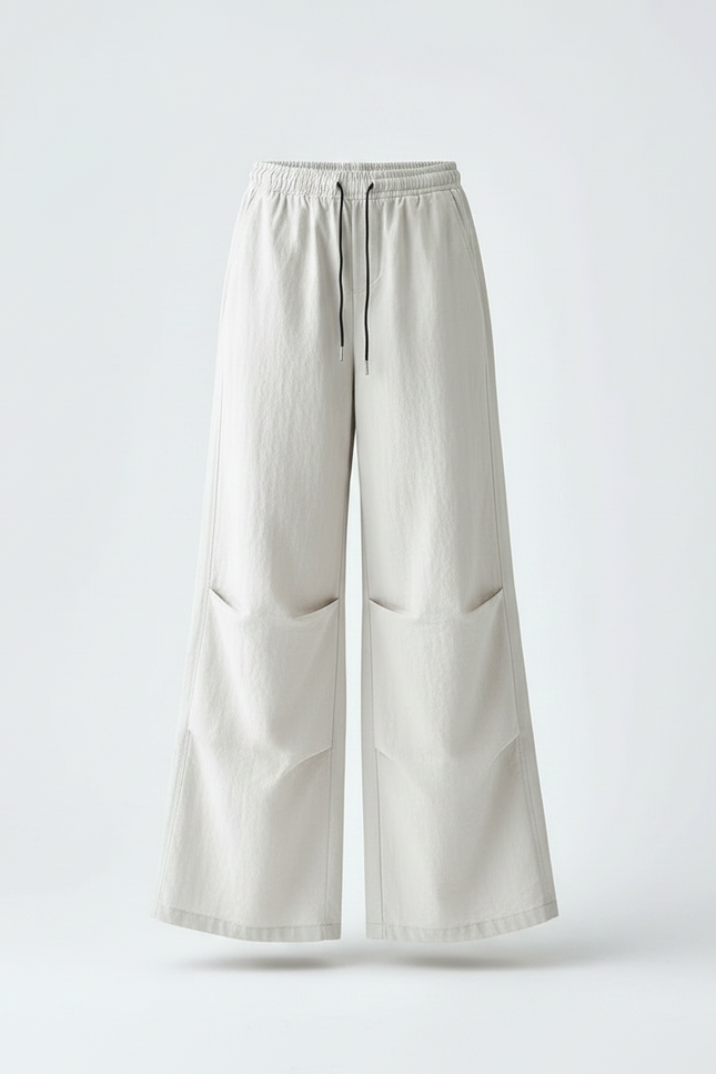Pantalon À Pince Écru Ample Cordon Enfant - Beige Toile - vue 3