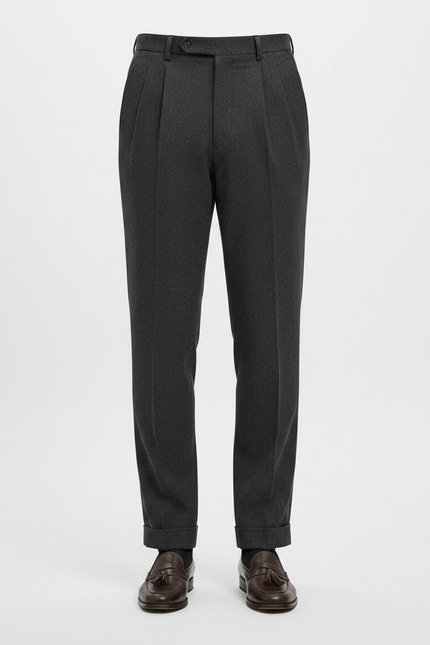 Pantalon À Pince 4f15 - Gris Laine - vue 3