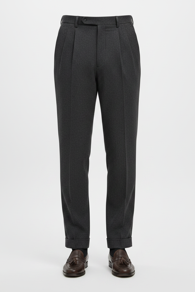 Pantalon À Pince 4f15 - Gris Laine - vue 3