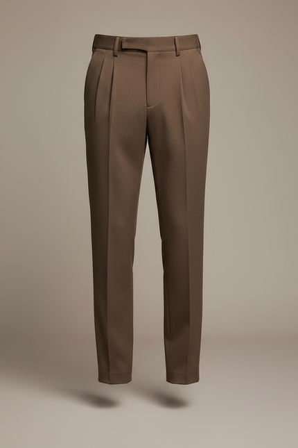Pantalon À Pince 48c7 - Kaki Gabardine - vue 3
