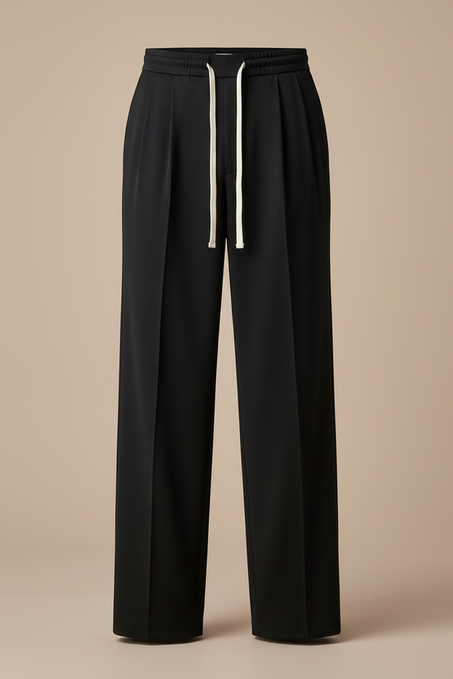 Pantalon À Pince Grande Taille - Noir Polyester - vue 3