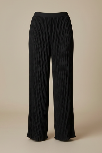 Pantalon À Pince 7a26 - Noir Polyester - vue 3