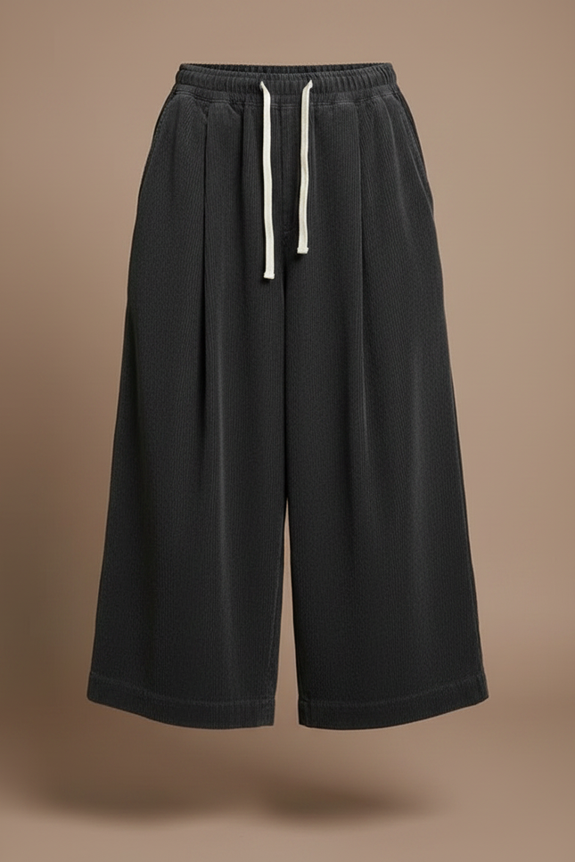 Pantalon À Pince 65b3 - Gris Cordé - vue 3