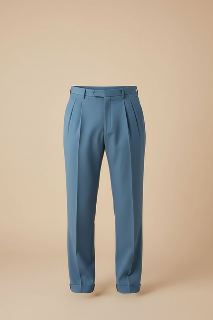 Pantalon À Pince Homme Bleu - Polyester - vue 3