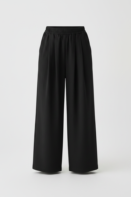 Pantalon À Pince 5986 - Noir Viscose - vue 3