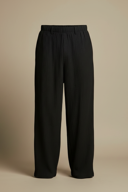 Pantalon À Pince 44da - Noir Cordé - vue 3