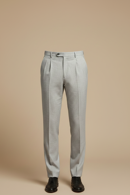 Pantalon À Pince 6eb3 - Gris Laine - vue 3