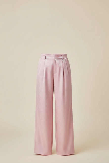 Pantalon À Pince 9f91 - Rose Satin - vue 3
