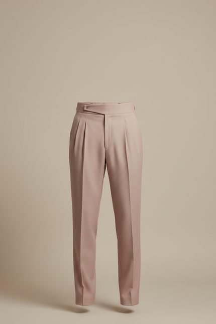 Pantalon À Pince Rose - Laine - vue 3