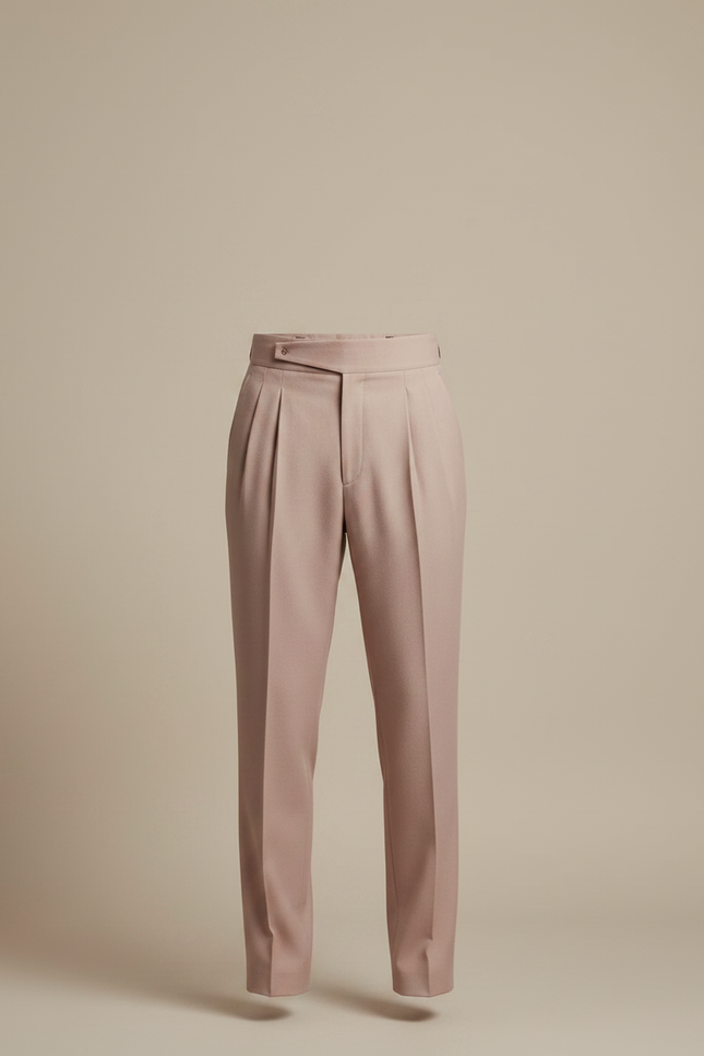 Pantalon À Pince Rose - Laine - vue 3