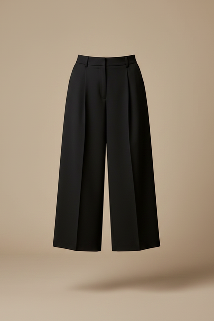 Pantalon À Pince Eff2 - Noir Polyester - vue 3