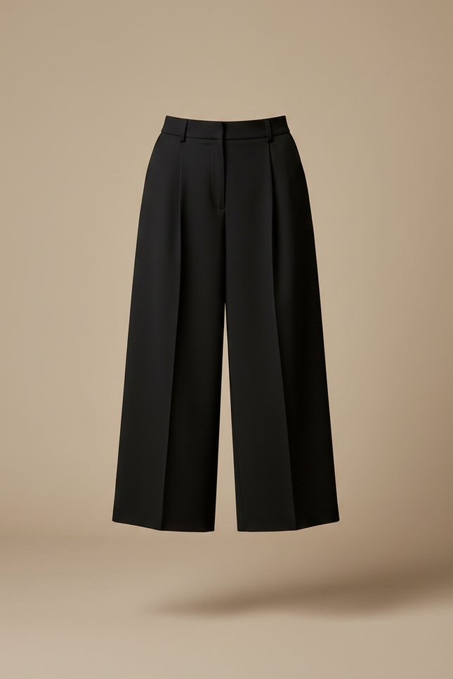 Pantalon À Pince Eff2 - Noir Polyester - vue 3