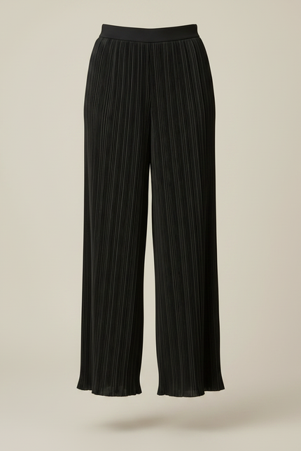 Pantalon À Pince 0efd - Noir Polyester - vue 3